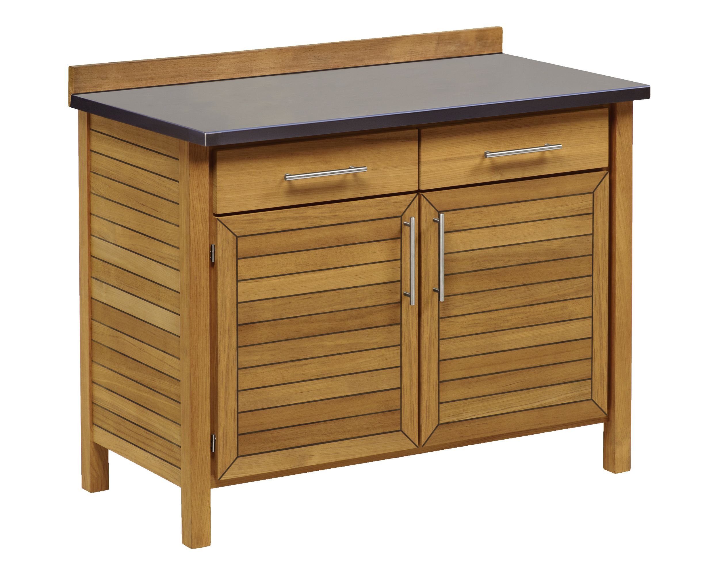 Sideboard Deck, 120 cm, Edelstahlaufsatz