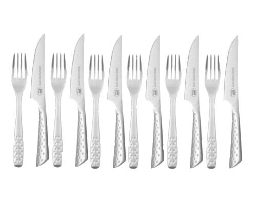 Deluxe Steak Set, 12tlg, Edelstahl