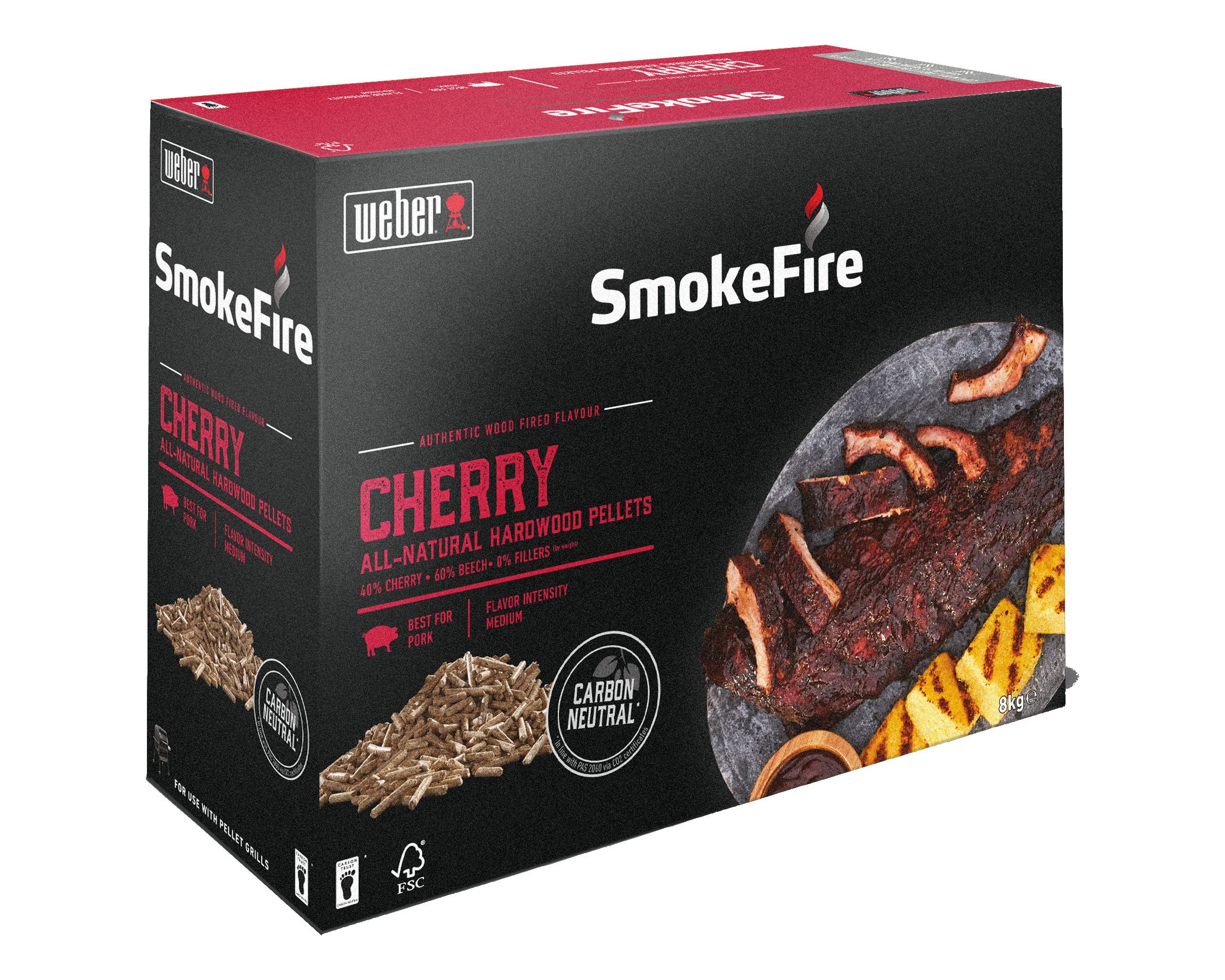 Weber SmokeFire Holzpellets, 8 kg Kirschholz-Buche