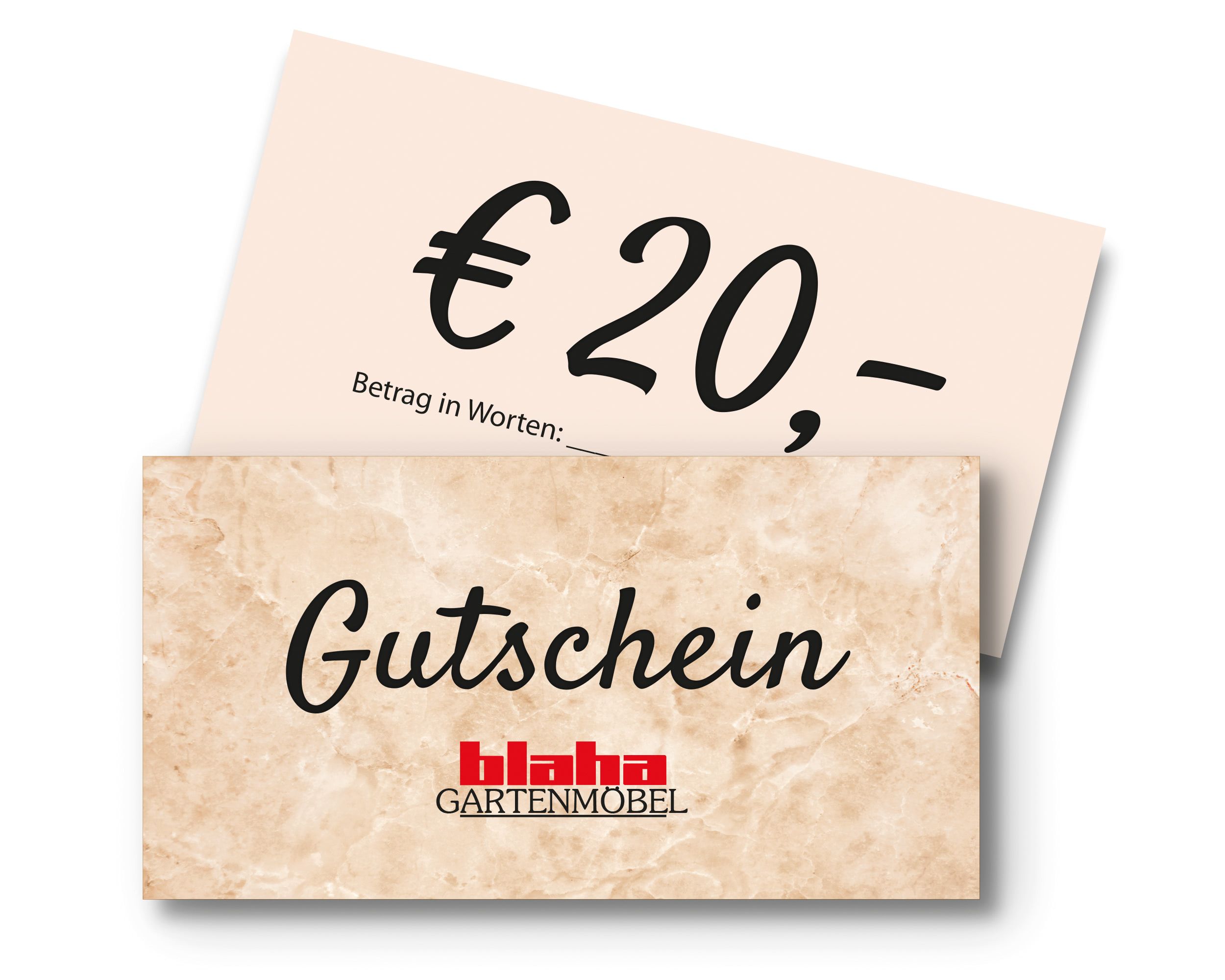 Gutschein über 20 Euro