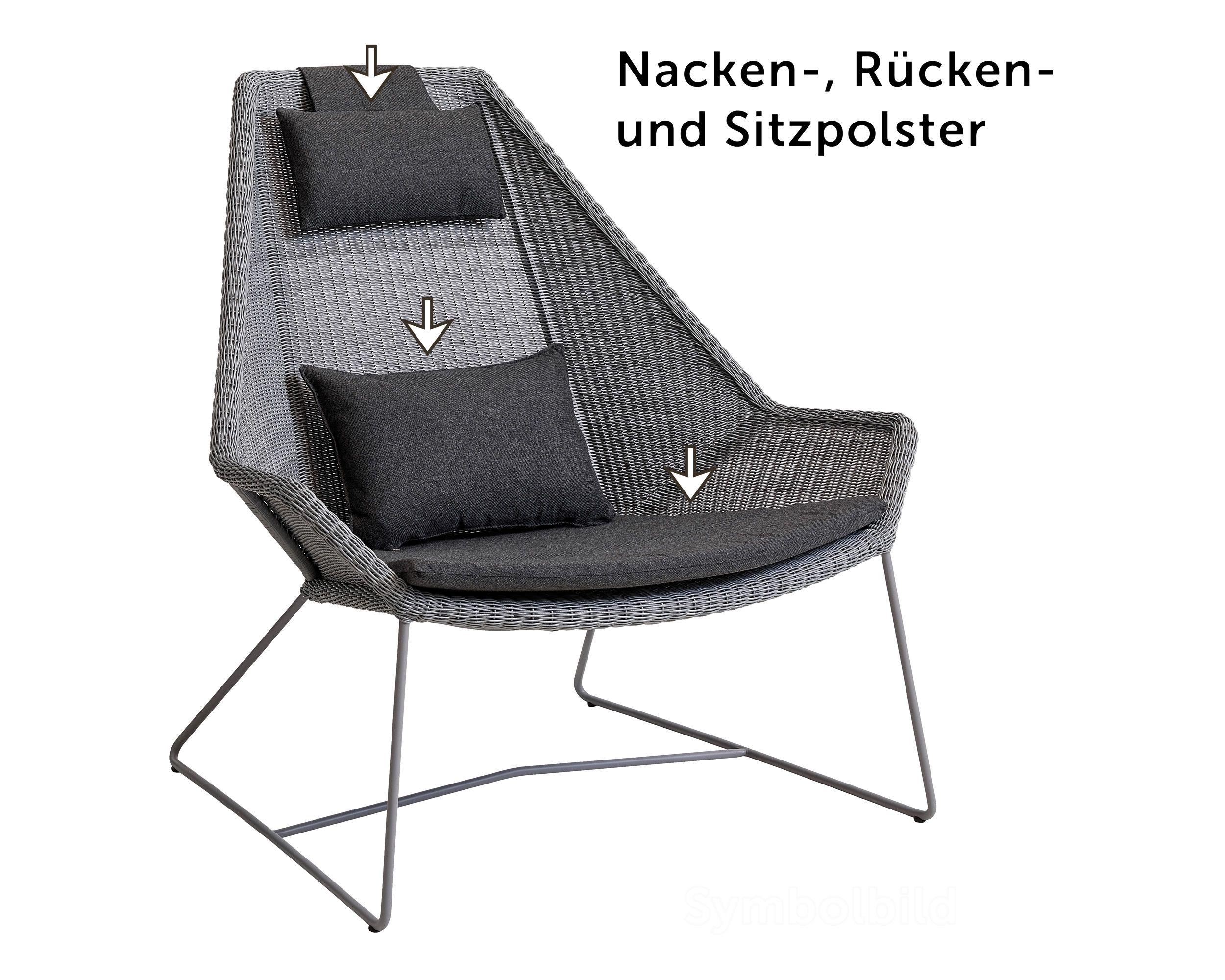 Polster-Set Loungesessel Finley hoch